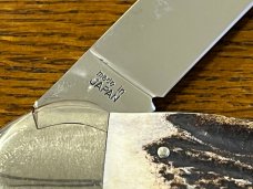 A. G. Russell Toothpick Knife w/Stag Scales Japan
