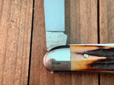 Case Copperhead Pattern 52097 Stag Red Blade Etch 1978