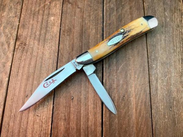 Case Peanut Pattern 5220 Red Blade Etch 1978 Case Peanut Pattern 5220 Red Blade Etch 1978