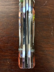 Unique Russian Prison Knife (RPK) Switchblade, Hand Painted Pin Up Girl Handle, Used 