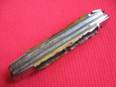 Rare Vintage German 2 Blade Bonsa Leverlock Switchblade Knife