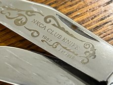 Case XX Model G6345 1/2 SS 1987 Ltd Ed NKCA 3-Blade Stockman Knife w/Jigged Green Bone Scales SN#526