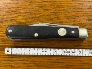 Boker Tree Brand 1983 2-Blade Trapper Knife w/Black Wood Scales USA