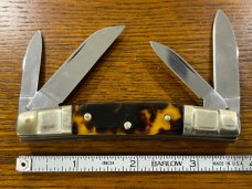 Boker Tree Brand 4-Blade Congress Knife w/Tourtise Shell Scales Germany