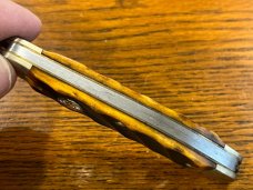 Boker Tree Brand King Cutter 280 3-Blade Whittler Knife w/Wash Board Bone Scales Germany