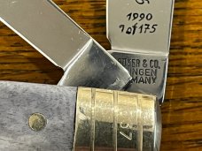 Boker Tree Brand 1990 Ltd Ed NCCC 4-Blade Congress Knife w/Gray Smooth Bone Scales SN#037 Germany