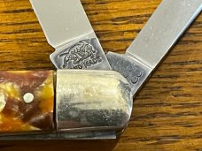 Bulldog 1983 Old Chum 3-Blade Stockman Knife w/Imitation Tortoise Shell Scales Germany 
