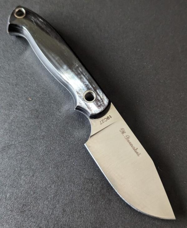 NEW IN SHEATH AGA CAMPOLIN FIX BLADE BRAZILIAN HORN KNIFE "BOY"