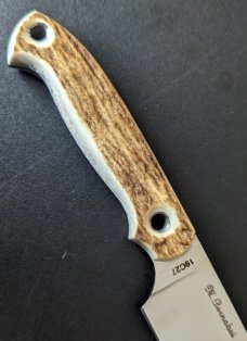NEW IN SHEATH AGA CAMPOLIN FIX BLADE EUROPEAN STAGHORN KNIFE 