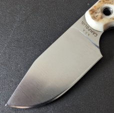 NEW IN SHEATH AGA CAMPOLIN FIX BLADE EUROPEAN STAGHORN KNIFE 