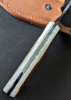 NEW IN SHEATH AGA CAMPOLIN FIX BLADE EUROPEAN STAGHORN KNIFE 