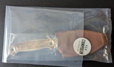 NEW IN SHEATH AGA CAMPOLIN FIX BLADE EUROPEAN STAGHORN KNIFE "BOY"
