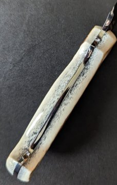 NEW IN SHEATH AGA CAMPOLIN FIX BLADE EUROPEAN STAGHORN KNIFE "BOY"