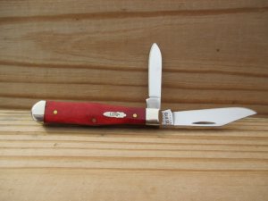 Case 6225 1/2 Small Coke Bottle Jack   Smooth Red Bone 