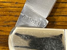 Parker-Edwards Single Blade Trapper w/Smooth Bone Scales A1423-1