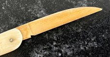 Unique All Ivory Handle, Spine and Wharncliffe Blade Vaccination Knife 