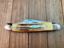 Case Stockman 5347HP Stag Red Blade Etch 1978 Set 2