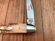Case Muskrat Stag Red Blade Etch 1978 Set 2