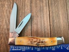 Case Texas Jack #52032 Stag Red Blade Etch 1978 Set 2 