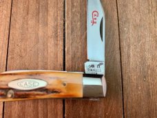 Case Texas Jack #52032 Stag Red Blade Etch 1978 Set 2 