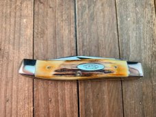 Case Texas Jack #52032 Stag Red Blade Etch 1978 Set 2 
