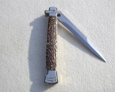 NEW A.G.A. CAMPOLIN 11" MALTESE GENUINE STAG MODIFIED BAYONET BLADE SOLID NICKEL SILVER BOLSTERS 