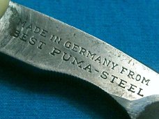 VINTAGE PUMA 99 SOLINGEN GERMANY BEST STEEL STRAIGHT RAZOR BARBERS SHAVING FOLDING KNIFE KNIVES OLD