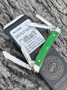 CASE XX ** SFO 2023 BRIGHT GREEN SMOOTH BONE SMALL 4 BLADE CONGRESS