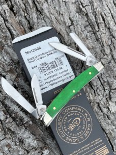 CASE XX ** SFO 2023 BRIGHT GREEN SMOOTH BONE SMALL 4 BLADE CONGRESS
