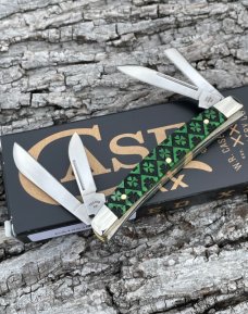 CASE XX ** SFO 2023 GREEN CLOVER BONE SMALL 4 BLADE CONGRESS