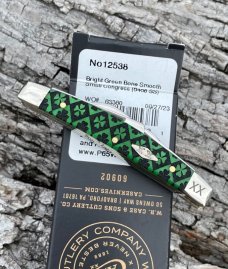 CASE XX ** SFO 2023 GREEN CLOVER BONE SMALL 4 BLADE CONGRESS