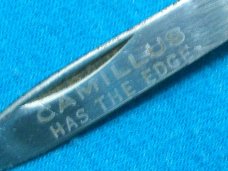 VINTAGE HAS THE EDGE CAMILLUS NEW YORK USA EQUAL END CIGAR JACK FOLDING POCKET KNIFE KNIVES OLD