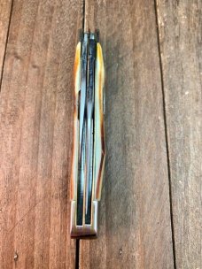 Case Red Letter Jack Knife #52087 Stag Red Blade Etch 1978 Set 2