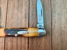 Case Senator Pen #5279 Stag Red Blade Etch 1978 Set 3 