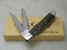 Clark Cut (Parker) Salem, IND Fort Vallonia Bone Mini Trapper Knife in Box 
