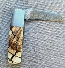 Dymtro Zuznietsov Crosscut Mammoth Wharnie Barlow..Damasteel.3.125" clsd...patch..elongated bolsters