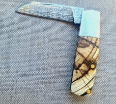 Dymtro Zuznietsov Crosscut Mammoth Wharnie Barlow..Damasteel.3.125" clsd...patch..elongated bolsters