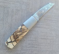 Dymtro Zuznietsov Crosscut Mammoth Wharnie Barlow..Damasteel.3.125" clsd...patch..elongated bolsters