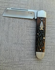 K'roo Stout Sheepsfoot Sleeveboard Jigged Exotic Whale Bone...filework..spacers.. liners..coa..slip 