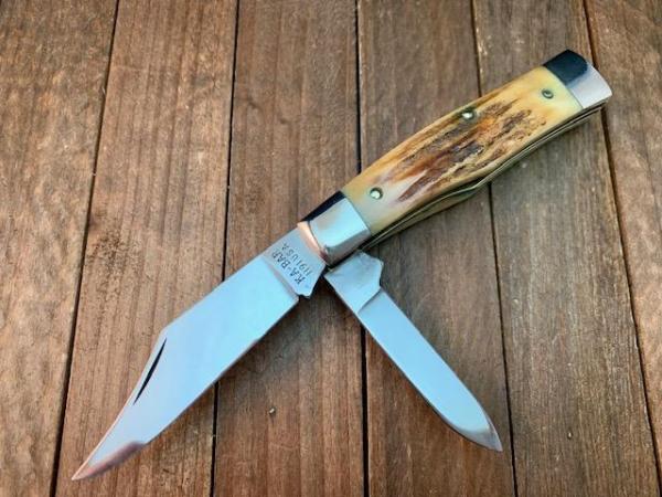 Ka-Bar by Queen Gunstock Jack Stag Early 80’s Ka-Bar by Queen Gunstock Jack Stag Early 80’s