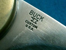CUSTOM BUCK 113 FIXED BLADE EDC STAG LEOPARDWOOD RED GOLD STONE HUNTING SKINNING KNIFE KNIVES SHEATH