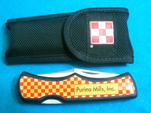 IMPERIAL IRELAND PURINA MILLS AD ADVERTISING STAINLESS CAMPING SURVIVAL FOLDING POCKET KNIFE KNIVES
