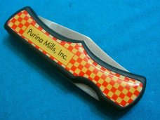 IMPERIAL IRELAND PURINA MILLS AD ADVERTISING STAINLESS CAMPING SURVIVAL FOLDING POCKET KNIFE KNIVES