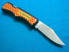 IMPERIAL IRELAND PURINA MILLS AD ADVERTISING STAINLESS CAMPING SURVIVAL FOLDING POCKET KNIFE KNIVES