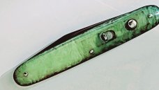RARE VINTAGE, ANTIQUE,1920's REMINGTON R8085 CELLULOID SCALES SINGLE BUTTON AUTO KNIFE