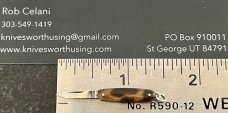 Vintage Miniature Folding Knife, Nogent France, Tortoise Shell Handle, Tiny Mini Fob