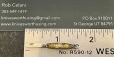 Vintage Miniature Folding Knife, Germany, Acrylic Handle, Tiny Mini Fob