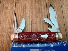 Schatt and Morgan Scout Knife Crimson Jigged Bone 2006