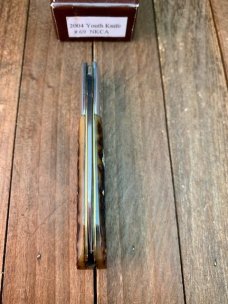 Schatt and Morgan NKCA Youth Knife Barlow Brown Jigged Bone 2004