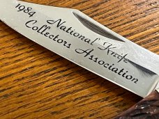 Hen & Rooster Bertram Cutlery Limited Edition NKCA 1984 Lockback Knife w/Stag Scales SN#4266 Germany